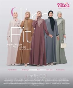 NIBRAS Gamis Dewasa SLIM FIT 001