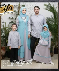 ETHICA Gamis Anak KAGUMI KIDS 62 Soft Grey