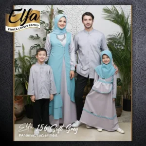 ETHICA Gamis Anak KAGUMI KIDS 62 Soft Grey