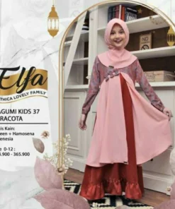ETHICA Gamis Anak KAGUMI KIDS 37 Teracota