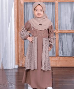 ETHICA Gamis Anak KAGUMI KIDS 134 Froasted Almond