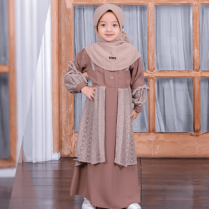 ETHICA Gamis Anak KAGUMI KIDS 134 Froasted Almond
