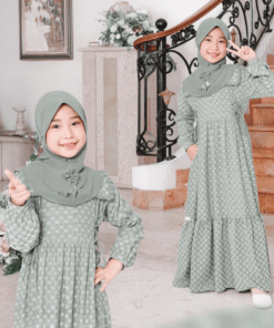 ETHICA Gamis Anak KAGUMI KIDS 153 Wave Green