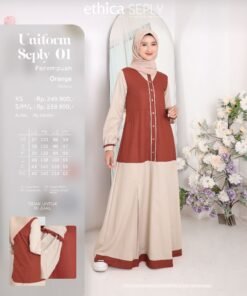 SEPLY Gamis Dewasa UNIFORM SEPLY 01 Orange