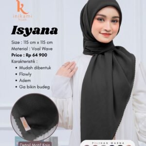 INIKAMI Hijab SEGI 4 POLOS ISYANA