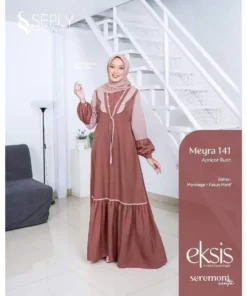 SEPLY Gamis Dewasa MEYRA 141 Apricot Rush