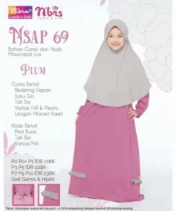 NIBRAS Gamis Anak NSA 069