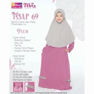NIBRAS Gamis Anak NSA 069