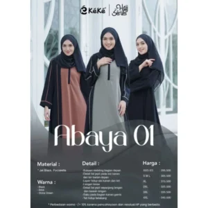 KEKE Gamis Dewasa GDK DL RICIS ABAYA 01