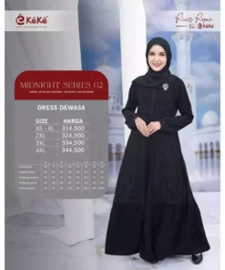 KEKE Gamis Dewasa GDK SR MIDNIGHT 2