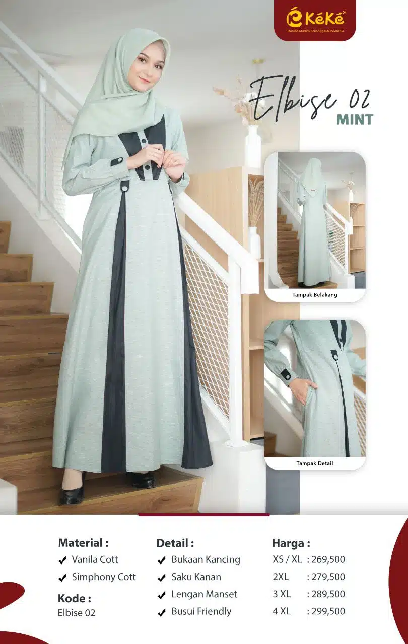 KEKE Gamis Dewasa GDK DL ELBISE 02