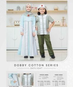 KEKE Gamis Anak GAK SR DOBBY COTTON SERIES