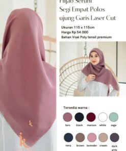 INIKAMI Hijab SEGI 4 POLOS SERUNI