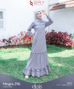 SEPLY Gamis Dewasa MEYRA 216 Violet Tulip