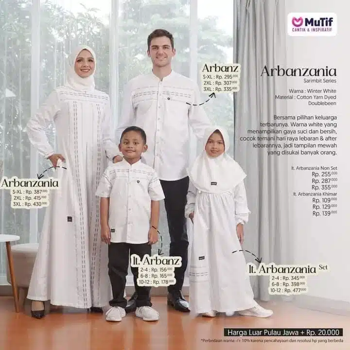 MUTIF Gamis Anak LITTLE ARBANZANIA