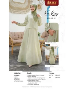 KEKE Gamis Dewasa GDK DL RICIS ELIBISE DRESS 005