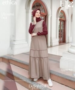 ETHICA Gamis Dewasa AYUMI 413 Caspian Red