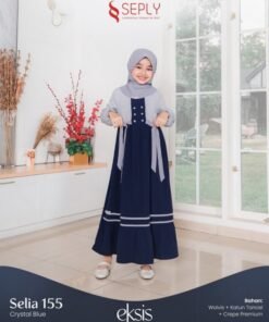 SEPLY Gamis Anak SELIA 155 Crystal Blue