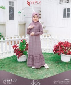SEPLY Gamis Anak SELIA 139 Very Grape