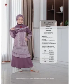 KEKE Gamis Anak GA SR SAUJANA SERIES