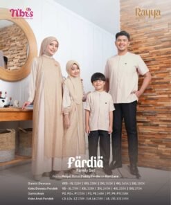 Alternative view of NIBRAS Sarimbit Fardia Beige by NBRS