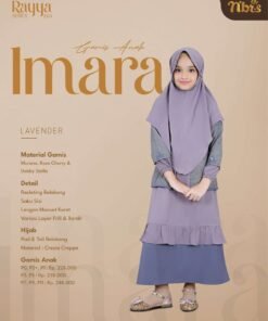 NIBRAS Gamis Anak Imara Lavender