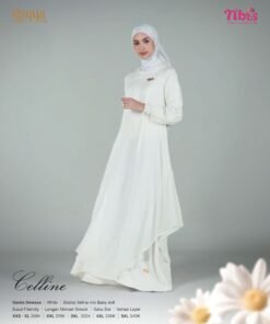 NIBRAS Gamis Dewasa Celline White Putih