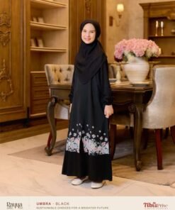 NIBRAS Gamis Anak Umbra Black Hitam