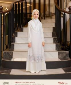 NIBRAS Gamis Anak Umbra Broken White Putih