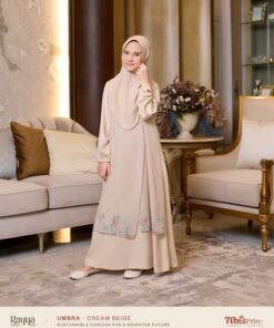 NIBRAS Gamis Anak Umbra Cream Beige