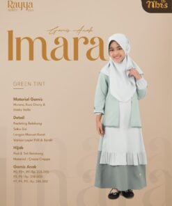 NIBRAS Gamis Anak Imara Green Tint