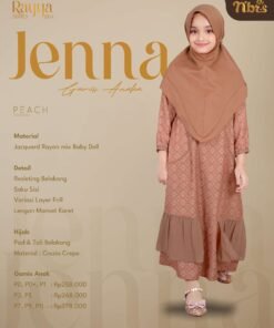 NIBRAS Gamis Anak Jenna Peach