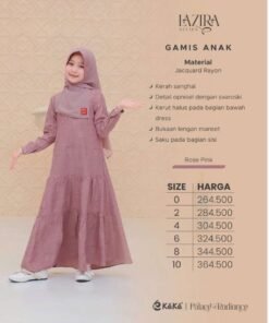 Keke Gamis Anak GAK SR Lazira Rose Pink