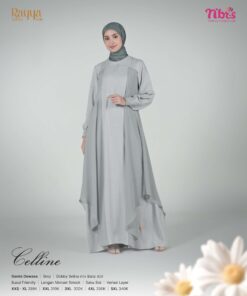 NIBRAS Gamis Dewasa Celline Grey