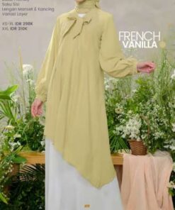 NIBRAS Gamis Dewasa NB B123 - French Vanilla