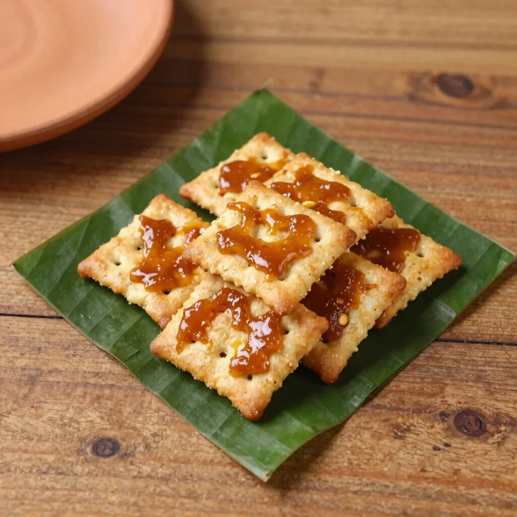 Spiced Caramelized Emping Crackers