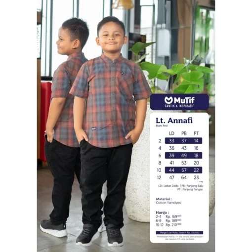 MUTIF Koko Anak LITTLE ANNAFI - Blues Red
